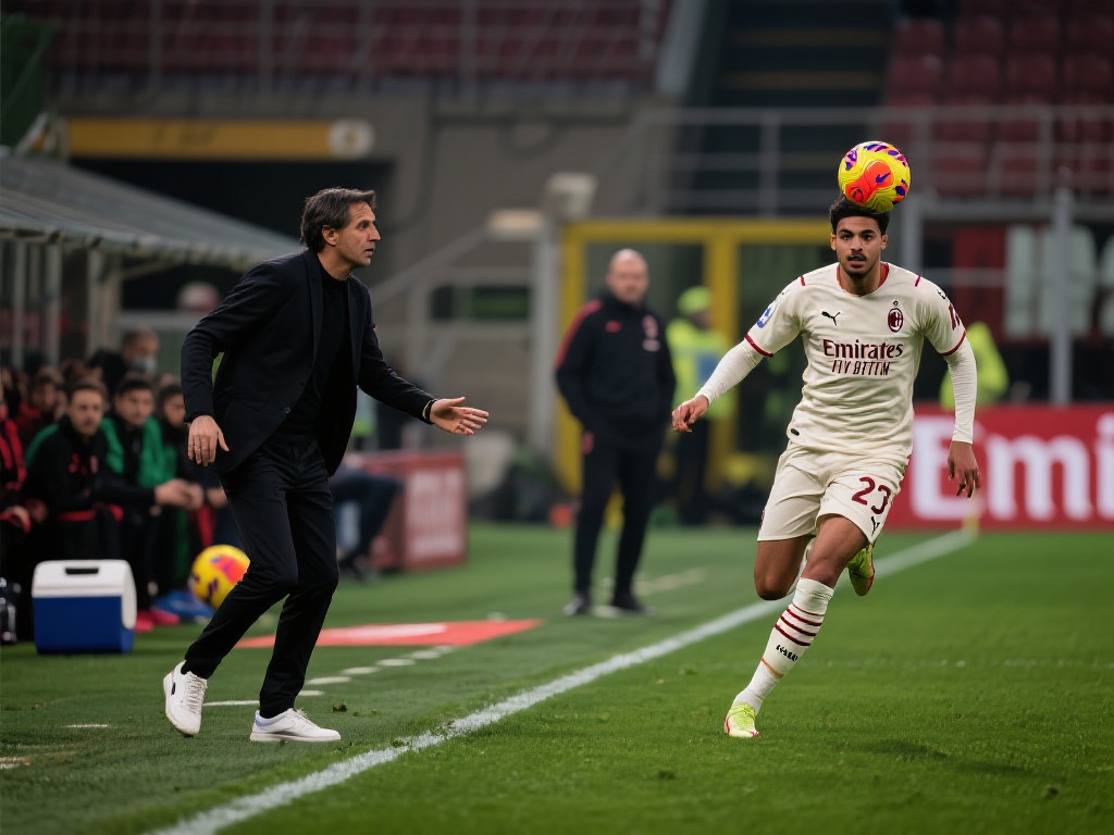 足球比赛瞬息万变，教练的临场指挥往往决定战术成败。