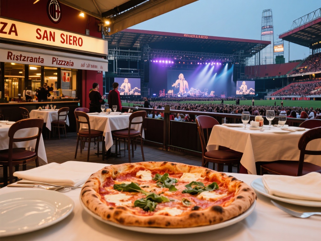 米兰演唱会体育馆地址查询,附带周边美食推荐 (米兰演唱会体育馆地址查询及周边美食推荐攻略) 在享受演唱会的同时,品尝米兰地道的美食也是一大乐事