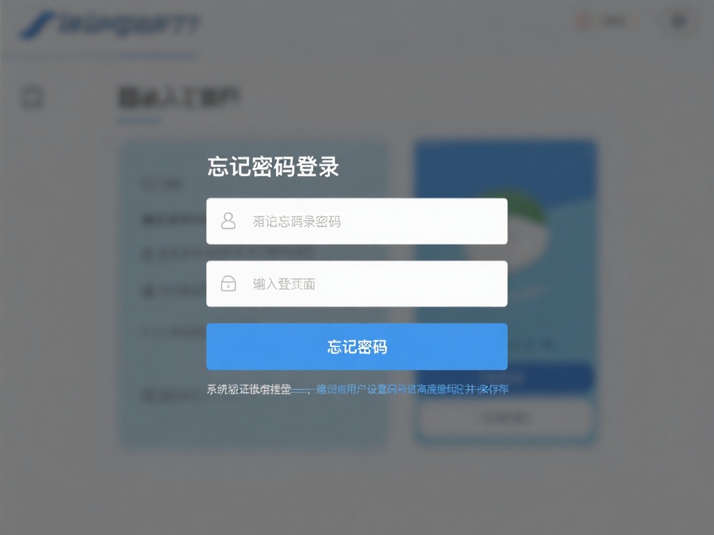忘记密码怎么办？
如果您不小心忘记了登录密码，可
