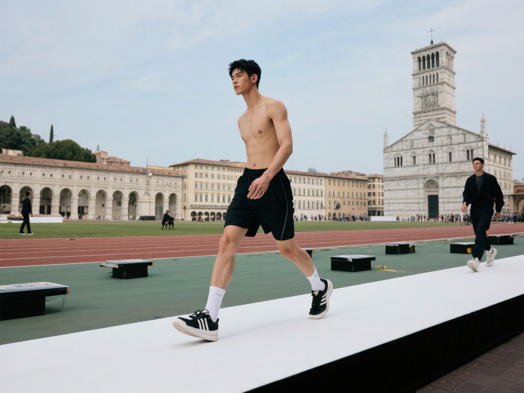 体育生米兰模特:从运动场到T台的华丽转身故事 (体育生米兰模特:从运动场到T台的惊艳蜕变之旅) 在进入模特行业初期,李昊曾因缺乏经验而频频受挫,但